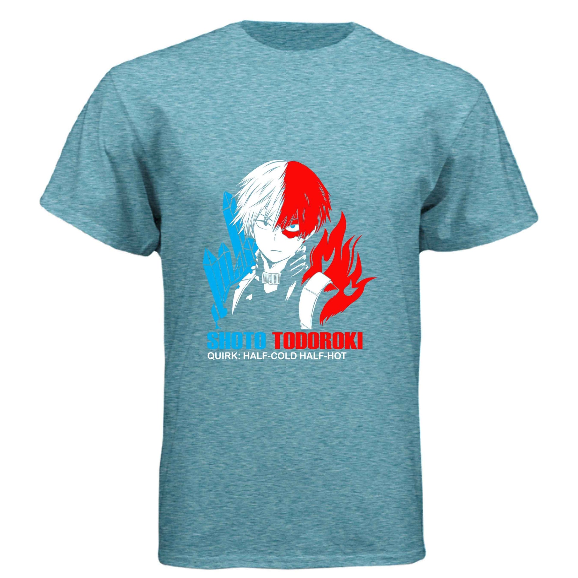 My Hero Academia Shoto Todoroki T-Shirt - Half-Cold Half-Hot Quirk Design | Premium Unisex Triblend Tee
