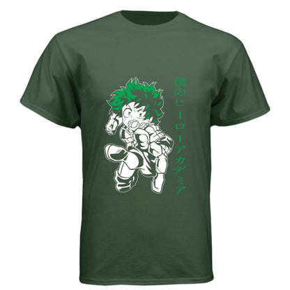 My Hero Academia Deku T-Shirt - Izuku Midoriya Hero Costume Design | Premium Unisex Triblend Tee