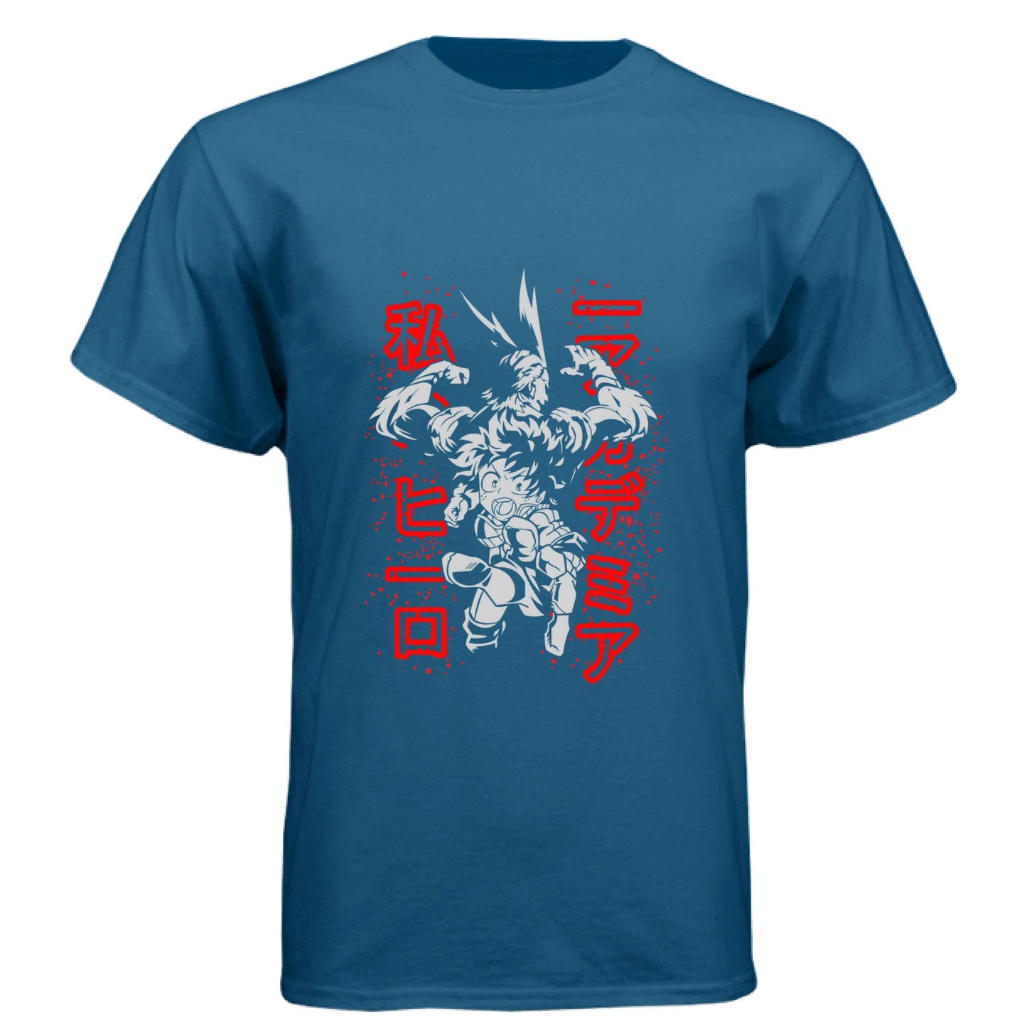 My Hero Academia Deku & All Might T-Shirt - Mentor Student Back-to-Back Design | Premium Unisex Triblend Tee