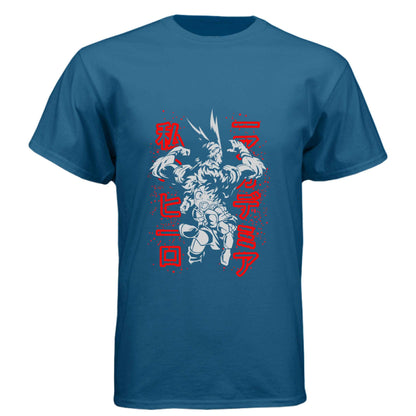 My Hero Academia Deku & All Might T-Shirt - Mentor Student Back-to-Back Design | Premium Unisex Triblend Tee
