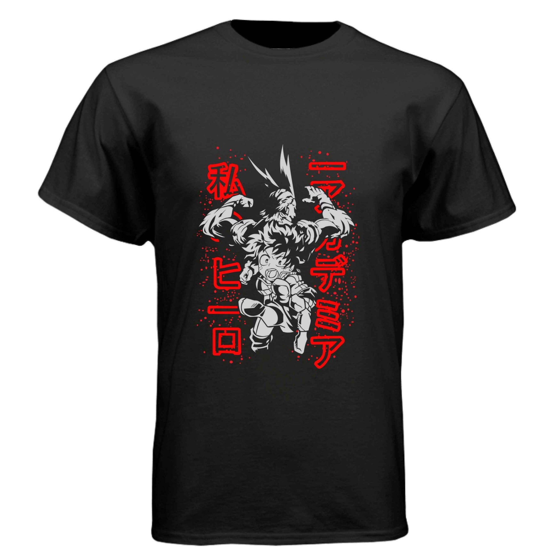 My Hero Academia Deku & All Might T-Shirt - Mentor Student Back-to-Back Design | Premium Unisex Triblend Tee