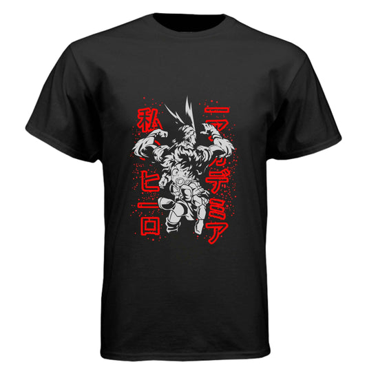 My Hero Academia Deku & All Might T-Shirt - Mentor Student Back-to-Back Design | Premium Unisex Triblend Tee