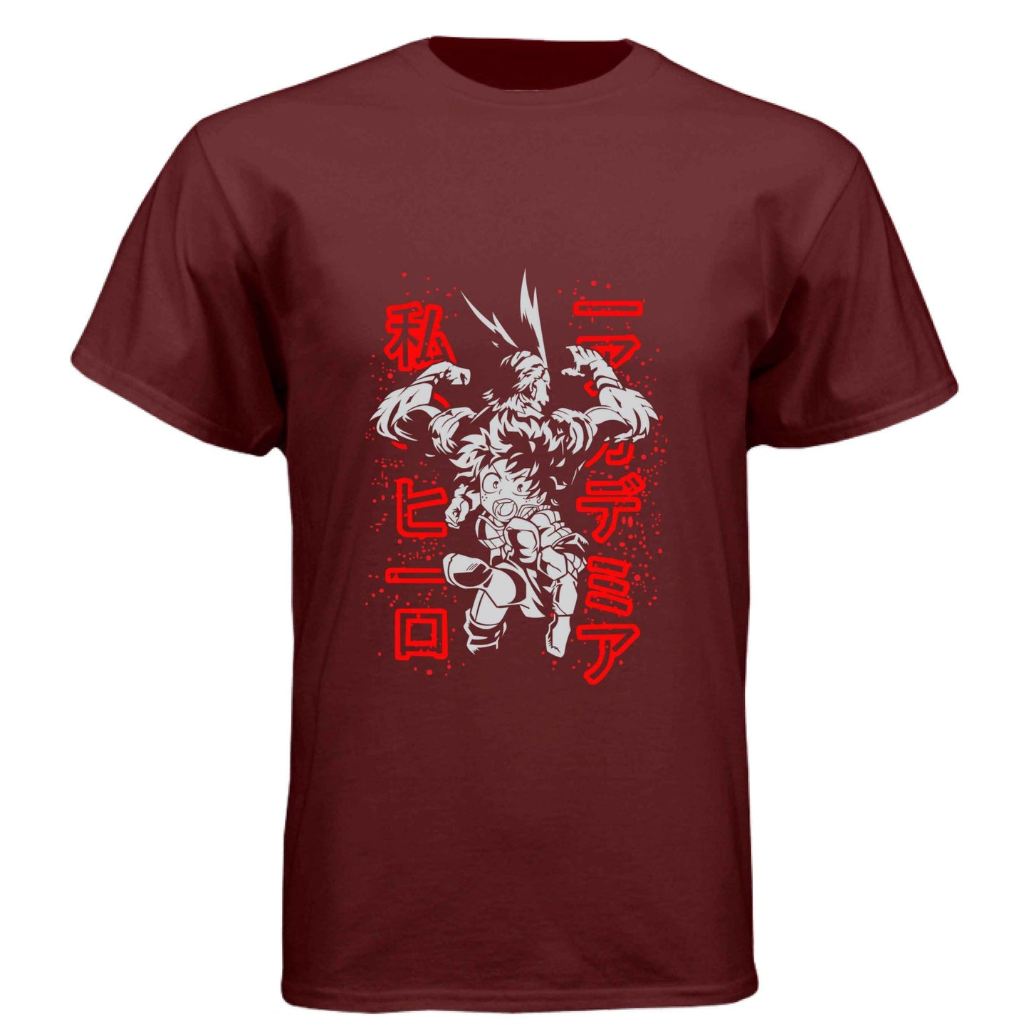 My Hero Academia Deku & All Might T-Shirt - Mentor Student Back-to-Back Design | Premium Unisex Triblend Tee