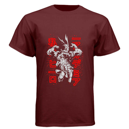 My Hero Academia Deku & All Might T-Shirt - Mentor Student Back-to-Back Design | Premium Unisex Triblend Tee