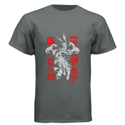 My Hero Academia Deku & All Might T-Shirt - Mentor Student Back-to-Back Design | Premium Unisex Triblend Tee