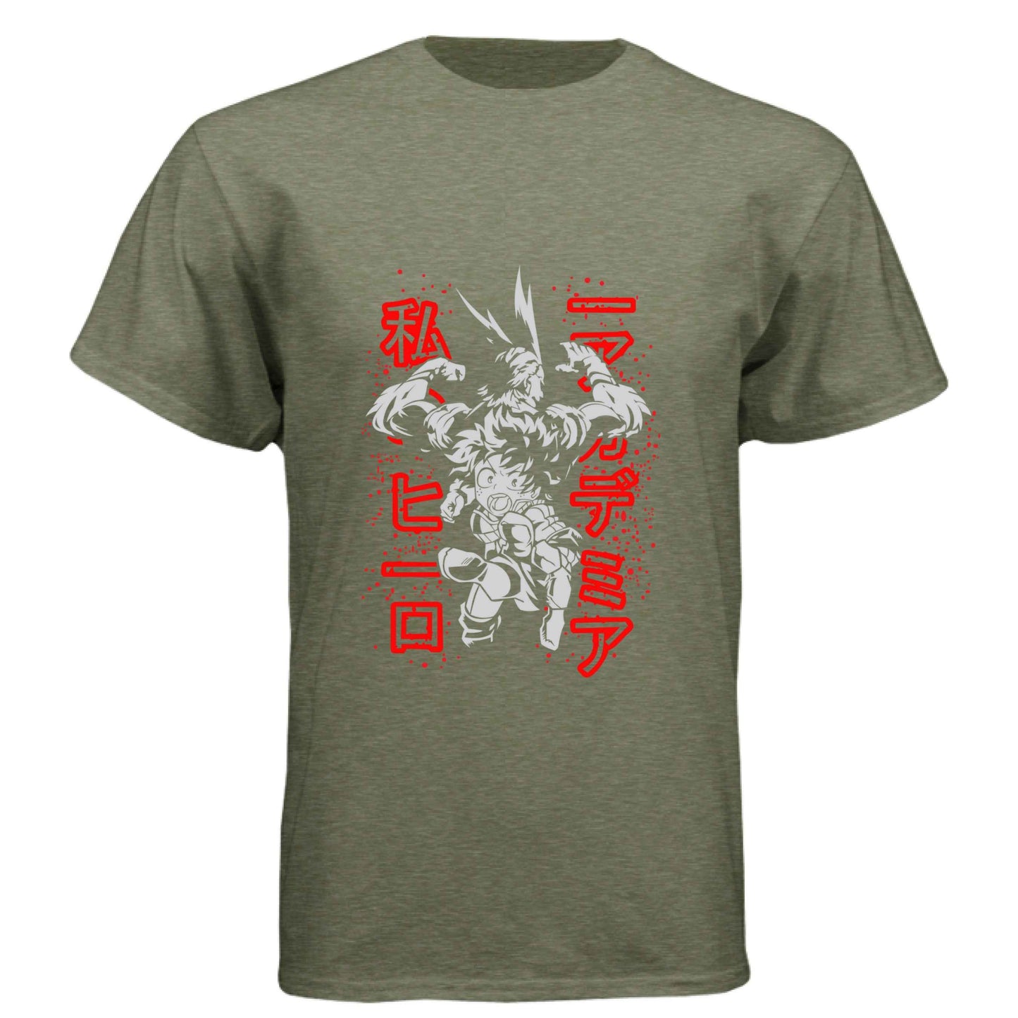 My Hero Academia Deku & All Might T-Shirt - Mentor Student Back-to-Back Design | Premium Unisex Triblend Tee