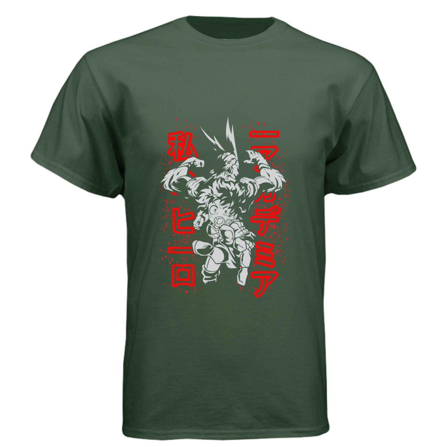 My Hero Academia Deku & All Might T-Shirt - Mentor Student Back-to-Back Design | Premium Unisex Triblend Tee