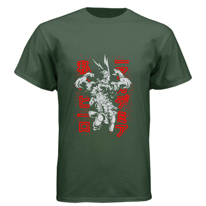 My Hero Academia Deku & All Might T-Shirt - Mentor Student Back-to-Back Design | Premium Unisex Triblend Tee