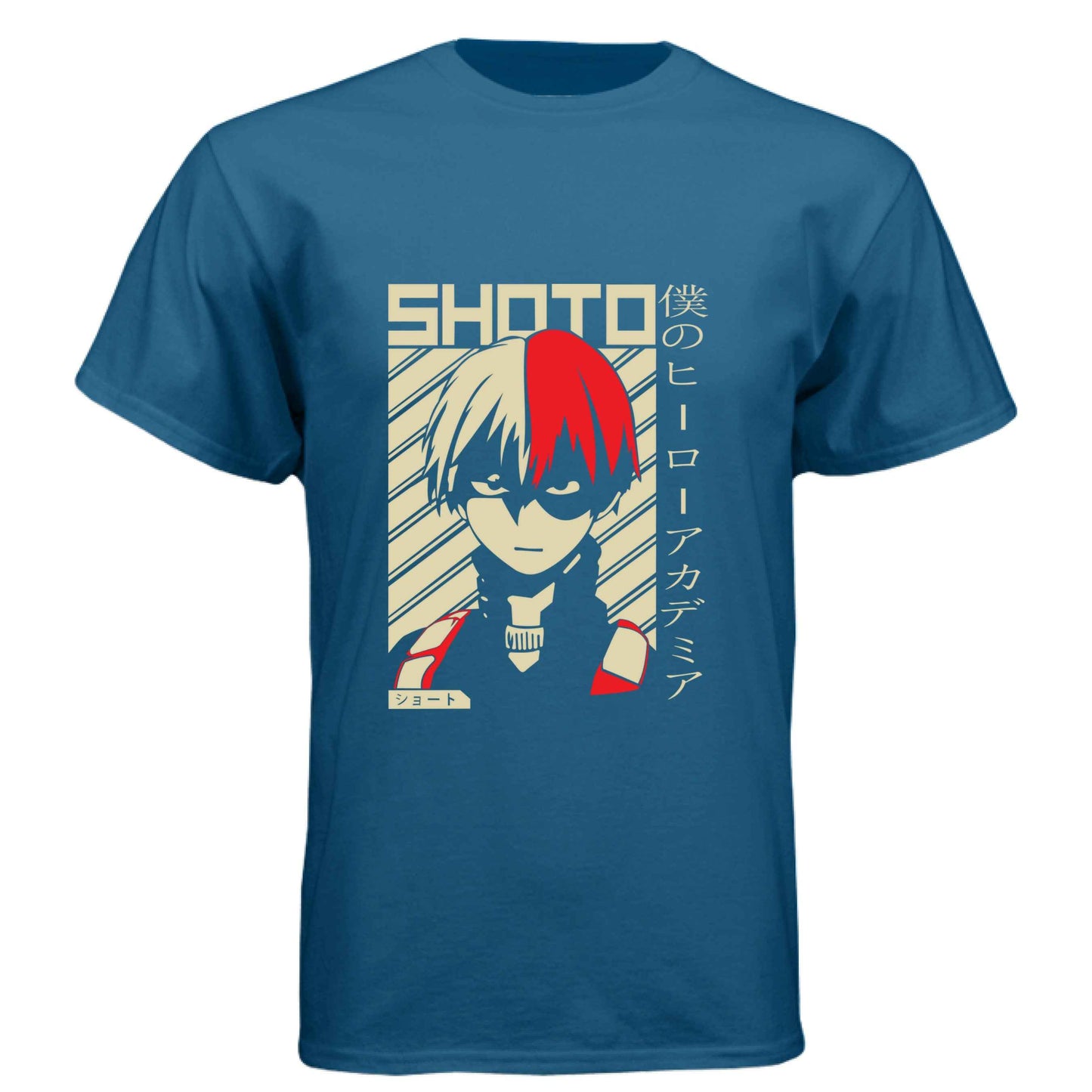 My Hero Academia Shoto Todoroki T-Shirt - Retro Vintage Poster Design | Premium Unisex Triblend Tee