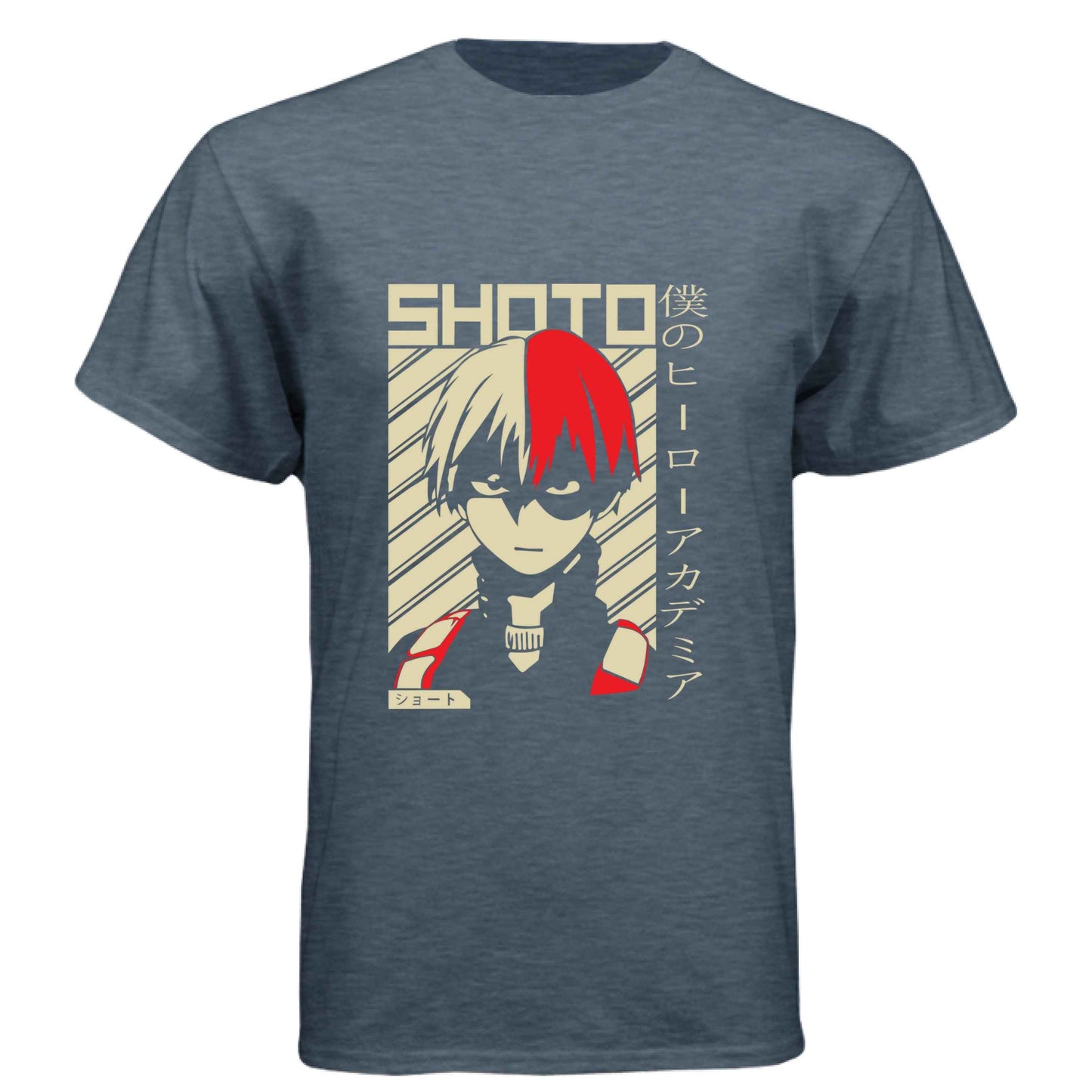 My Hero Academia Shoto Todoroki T-Shirt - Retro Vintage Poster Design | Premium Unisex Triblend Tee