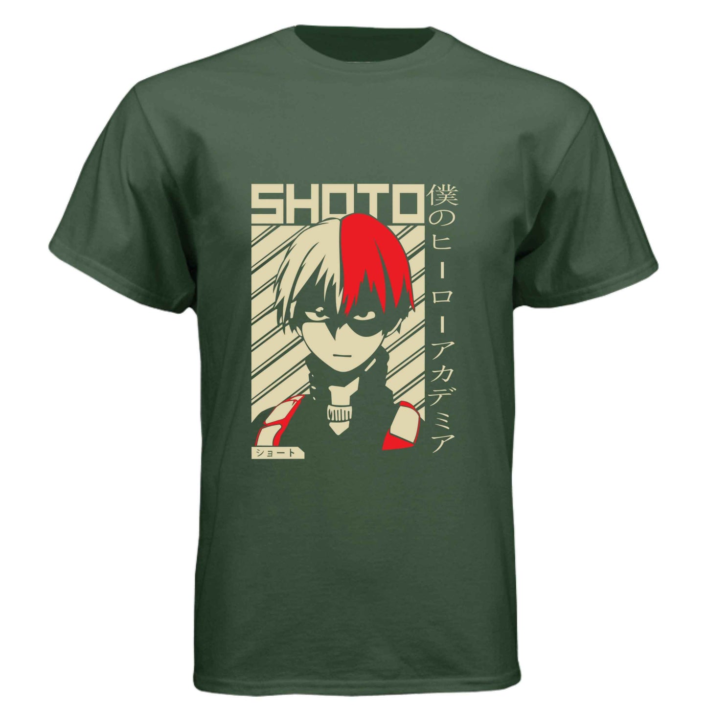 My Hero Academia Shoto Todoroki T-Shirt - Retro Vintage Poster Design | Premium Unisex Triblend Tee