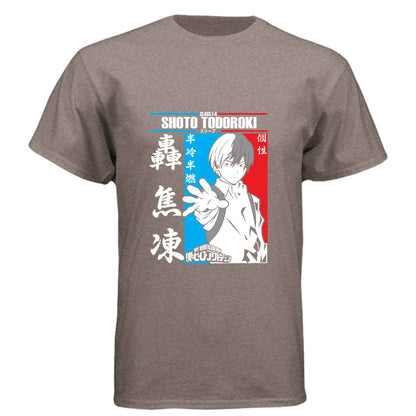 My Hero Academia Shoto Todoroki T-Shirt - Class 1-A Manga Panel Design | Premium Unisex Triblend Tee