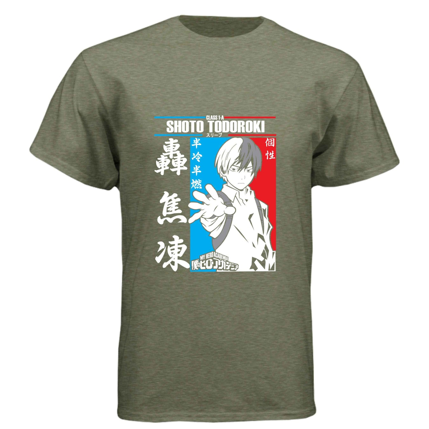 My Hero Academia Shoto Todoroki T-Shirt - Class 1-A Manga Panel Design | Premium Unisex Triblend Tee