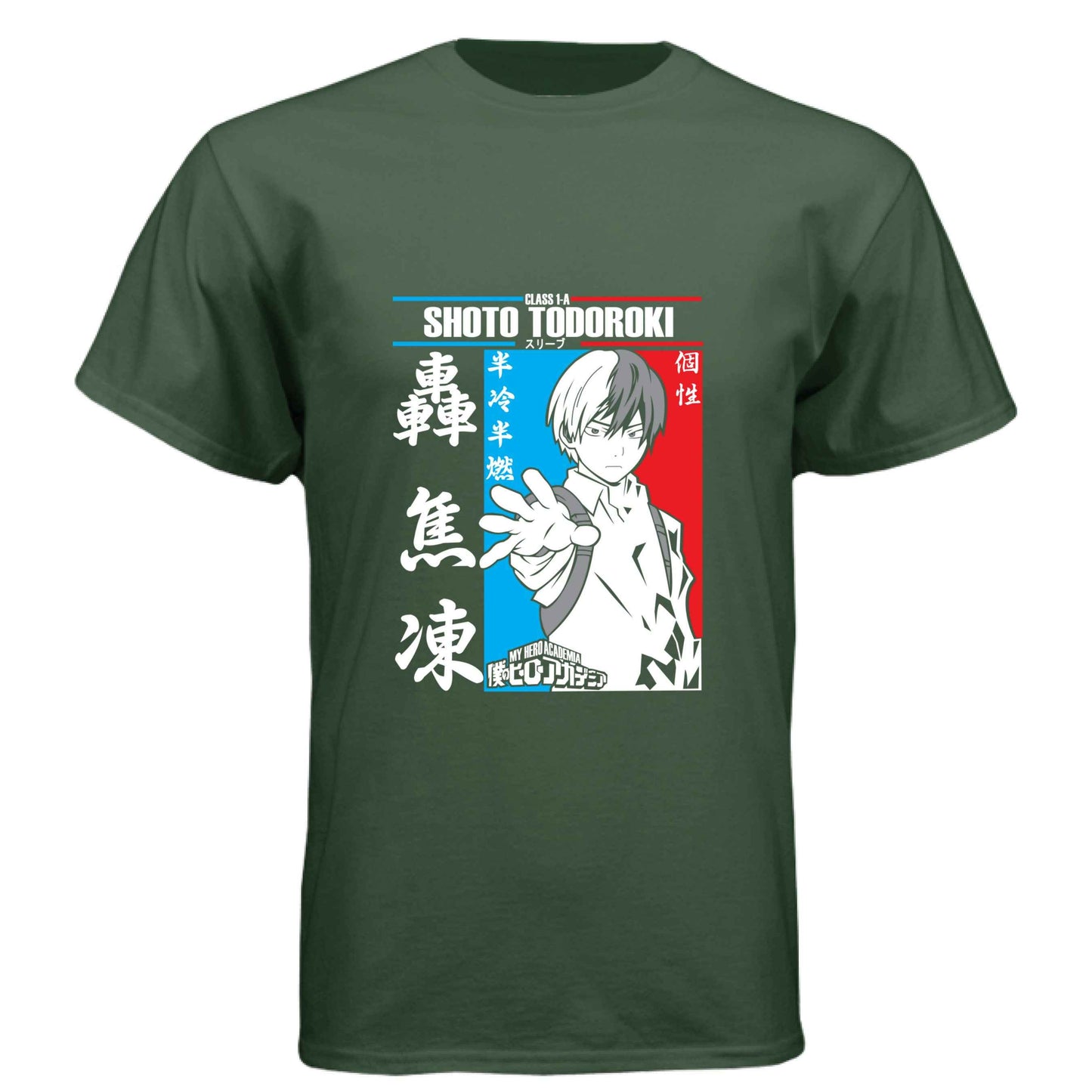 My Hero Academia Shoto Todoroki T-Shirt - Class 1-A Manga Panel Design | Premium Unisex Triblend Tee
