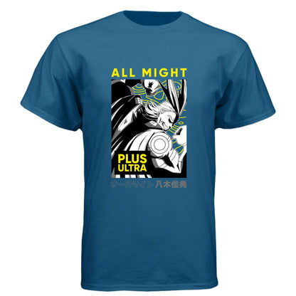 My Hero Academia All Might T-Shirt - Plus Ultra Manga Panel Design | Premium Unisex Triblend Tee