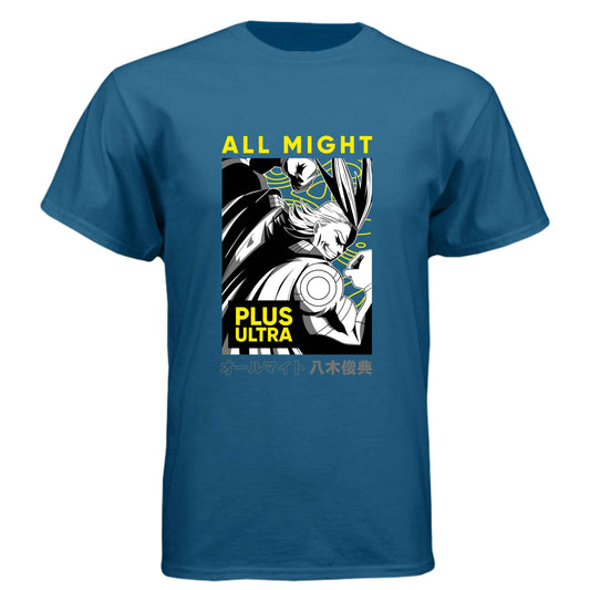 My Hero Academia All Might T-Shirt - Plus Ultra Manga Panel Design | Premium Unisex Triblend Tee
