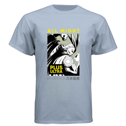 My Hero Academia All Might T-Shirt - Plus Ultra Manga Panel Design | Premium Unisex Triblend Tee