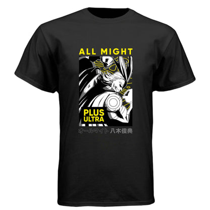 My Hero Academia All Might T-Shirt - Plus Ultra Manga Panel Design | Premium Unisex Triblend Tee