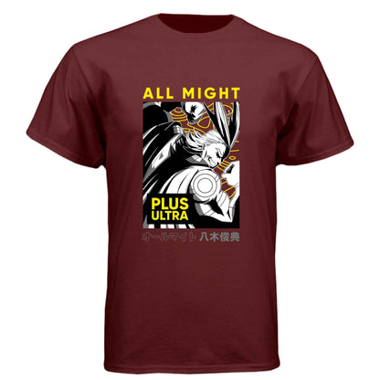 My Hero Academia All Might T-Shirt - Plus Ultra Manga Panel Design | Premium Unisex Triblend Tee
