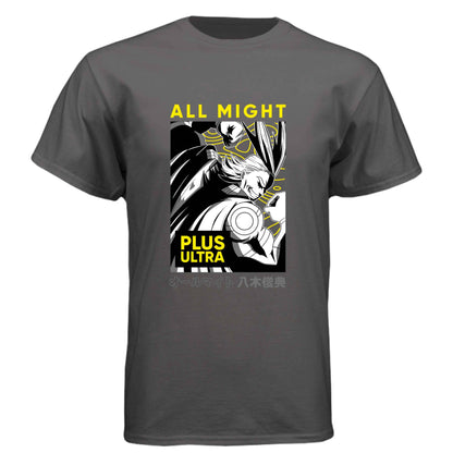 My Hero Academia All Might T-Shirt - Plus Ultra Manga Panel Design | Premium Unisex Triblend Tee