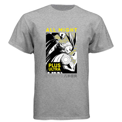 My Hero Academia All Might T-Shirt - Plus Ultra Manga Panel Design | Premium Unisex Triblend Tee