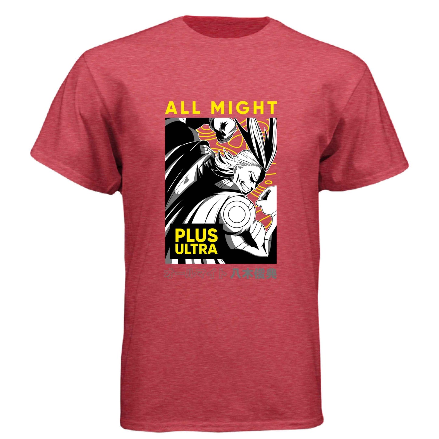 My Hero Academia All Might T-Shirt - Plus Ultra Manga Panel Design | Premium Unisex Triblend Tee