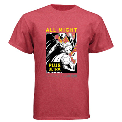 My Hero Academia All Might T-Shirt - Plus Ultra Manga Panel Design | Premium Unisex Triblend Tee