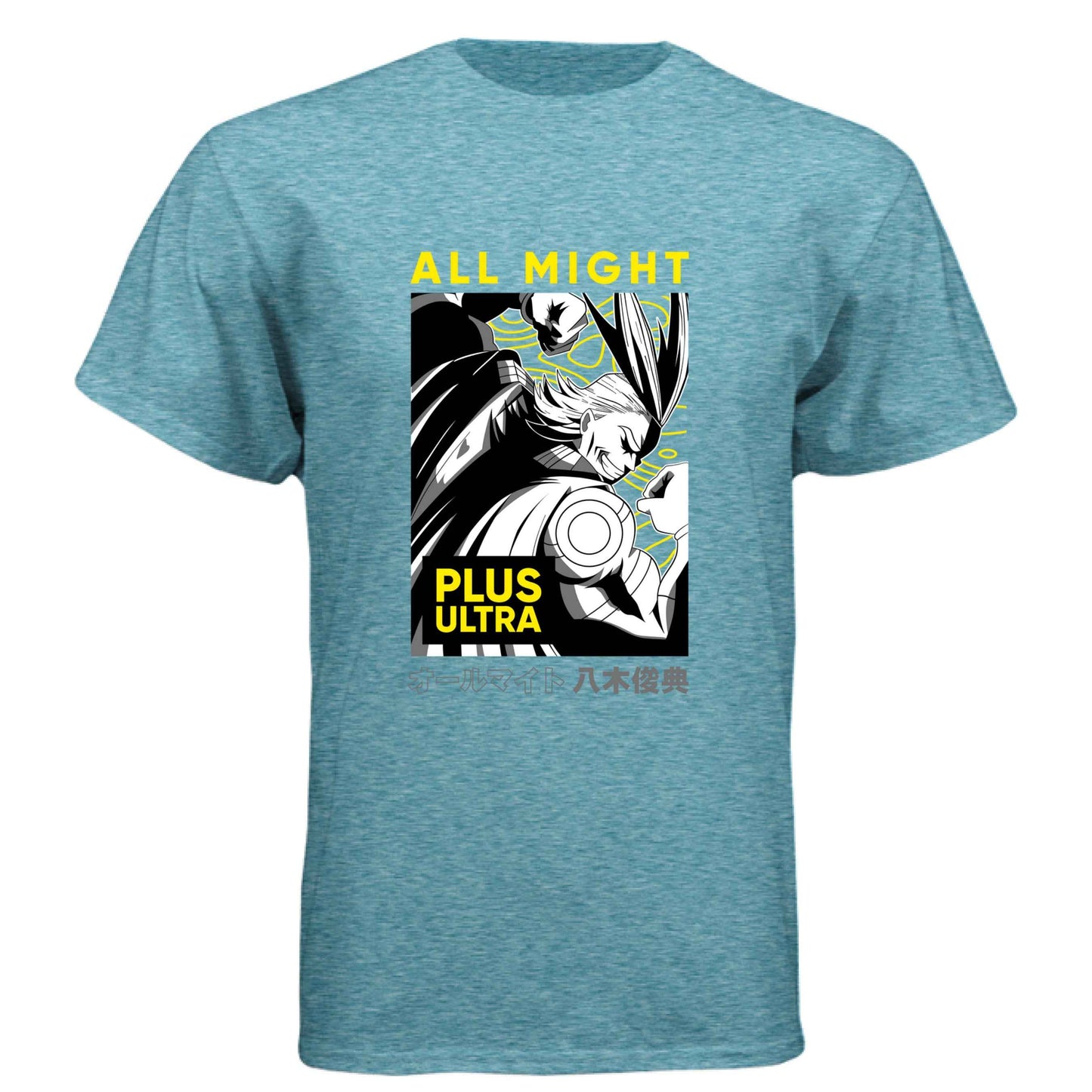 My Hero Academia All Might T-Shirt - Plus Ultra Manga Panel Design | Premium Unisex Triblend Tee