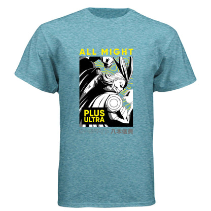 My Hero Academia All Might T-Shirt - Plus Ultra Manga Panel Design | Premium Unisex Triblend Tee