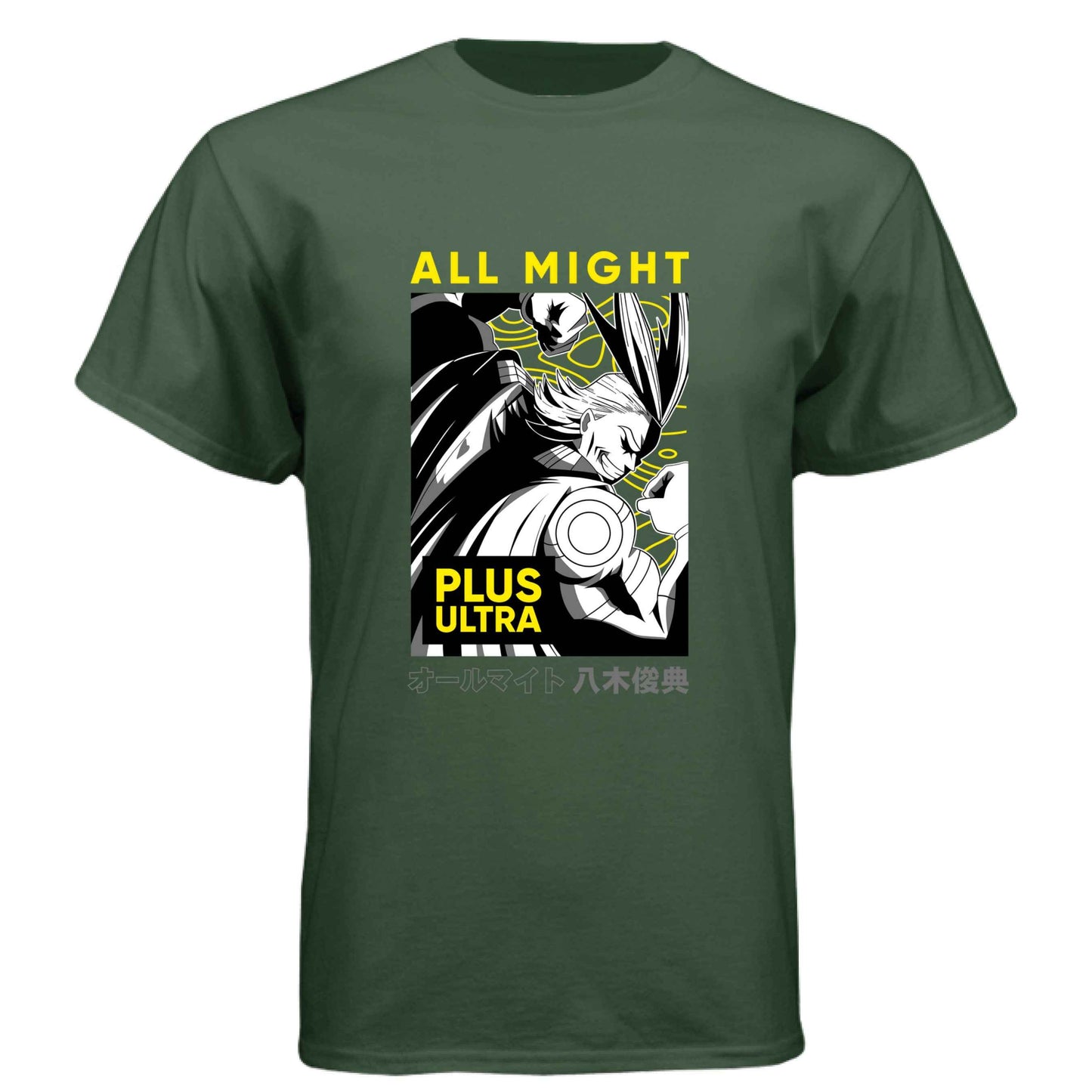 My Hero Academia All Might T-Shirt - Plus Ultra Manga Panel Design | Premium Unisex Triblend Tee