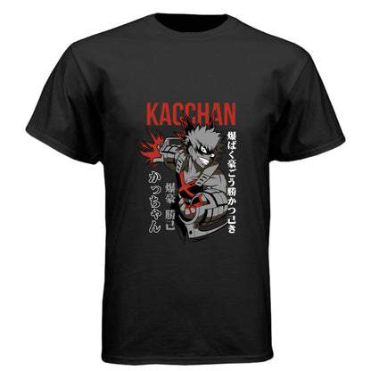 My Hero Academia Bakugo T-Shirt - Kacchan Explosive Rival Design | Premium Unisex Triblend Tee