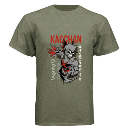 My Hero Academia Bakugo T-Shirt - Kacchan Explosive Rival Design | Premium Unisex Triblend Tee