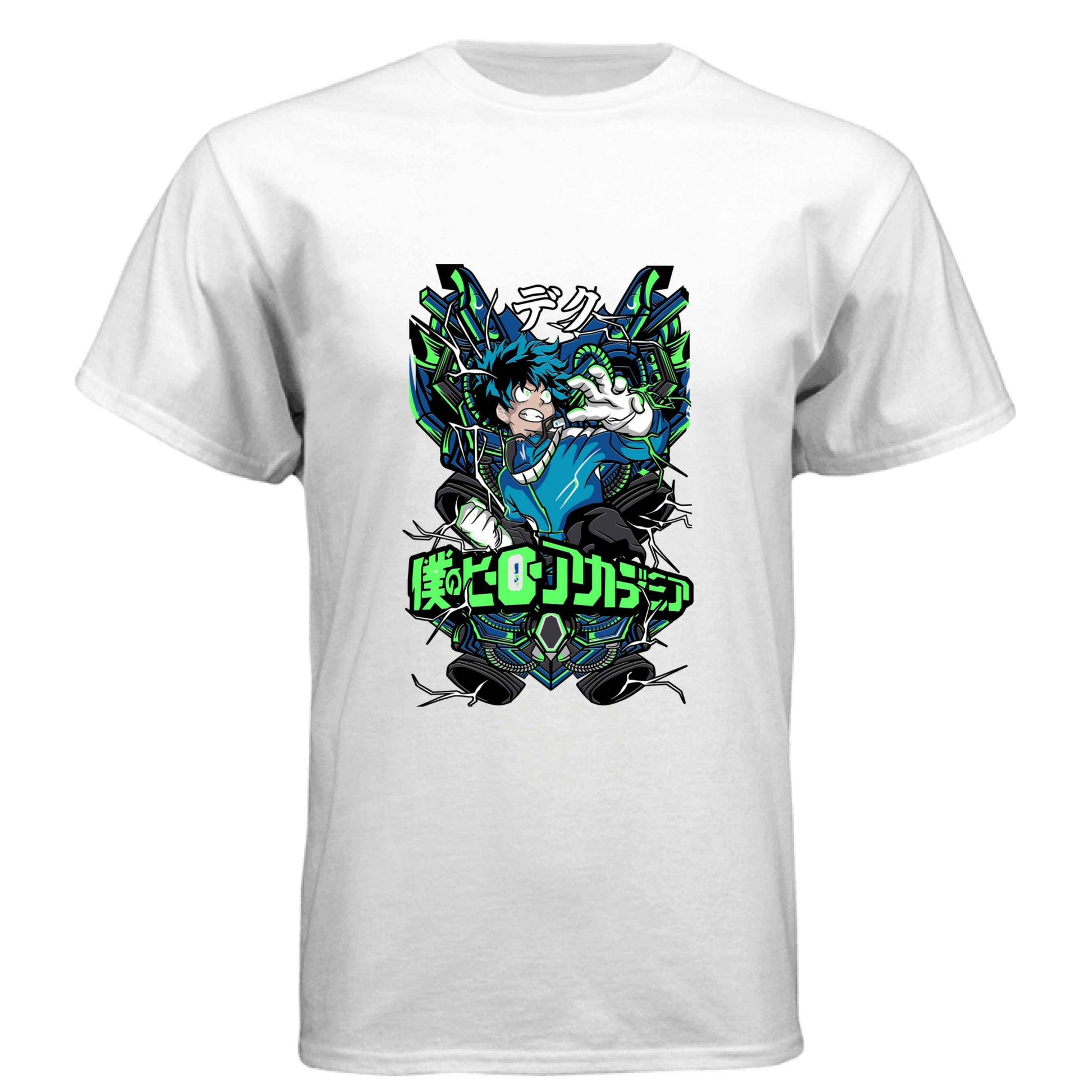 My Hero Academia Deku T-Shirt - Green Vine Energy Quirk Design | Premium Unisex Triblend Tee
