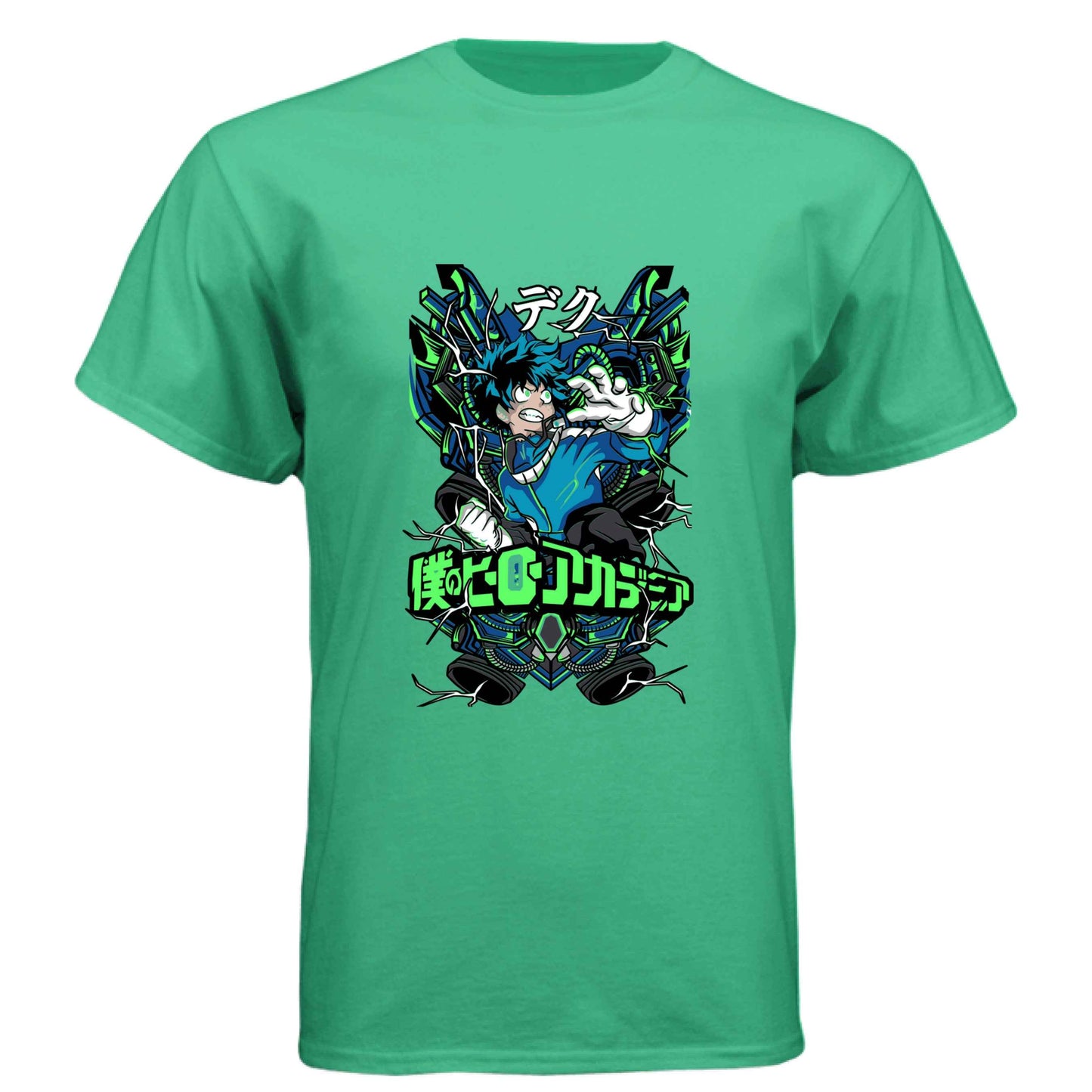 My Hero Academia Deku T-Shirt - Green Vine Energy Quirk Design | Premium Unisex Triblend Tee