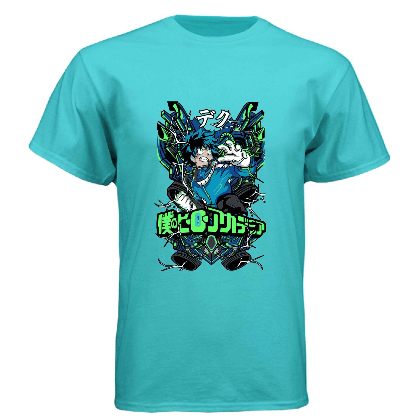 My Hero Academia Deku T-Shirt - Green Vine Energy Quirk Design | Premium Unisex Triblend Tee