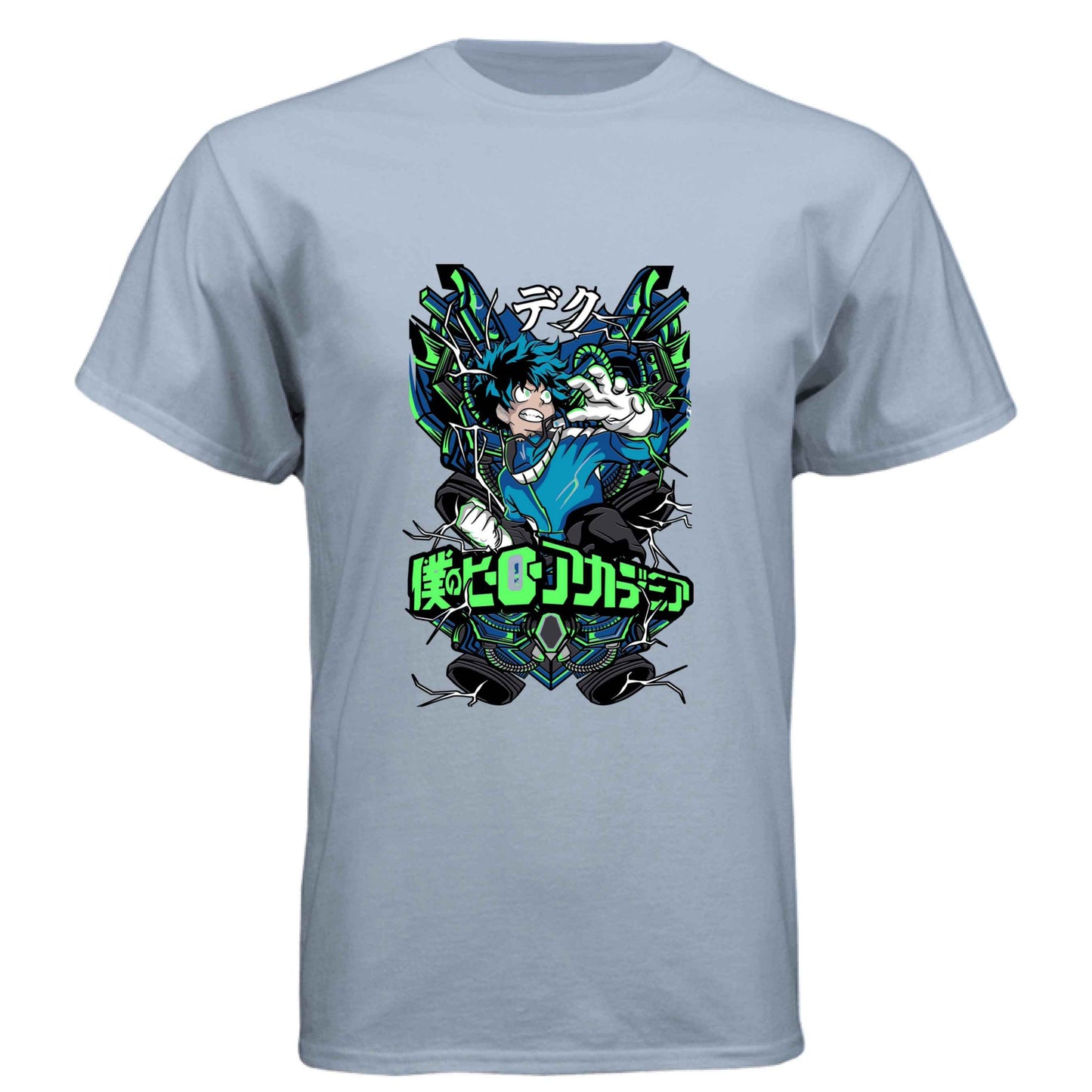 My Hero Academia Deku T-Shirt - Green Vine Energy Quirk Design | Premium Unisex Triblend Tee