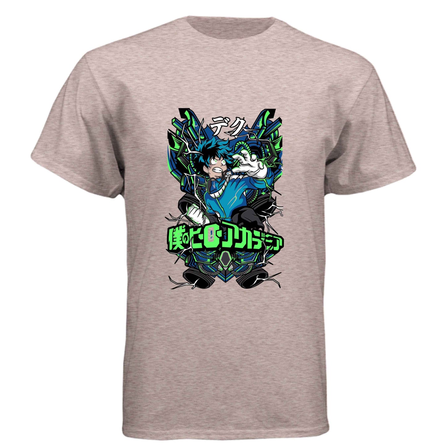 My Hero Academia Deku T-Shirt - Green Vine Energy Quirk Design | Premium Unisex Triblend Tee