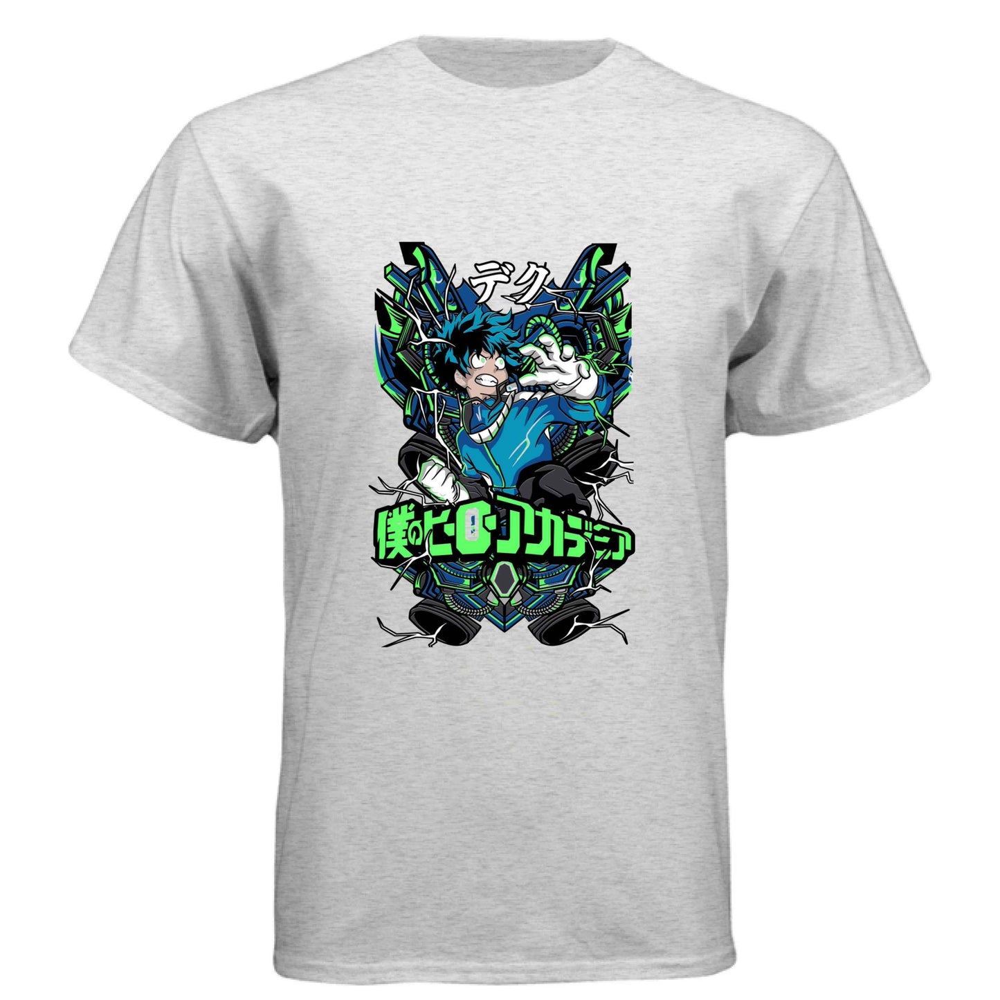 My Hero Academia Deku T-Shirt - Green Vine Energy Quirk Design | Premium Unisex Triblend Tee