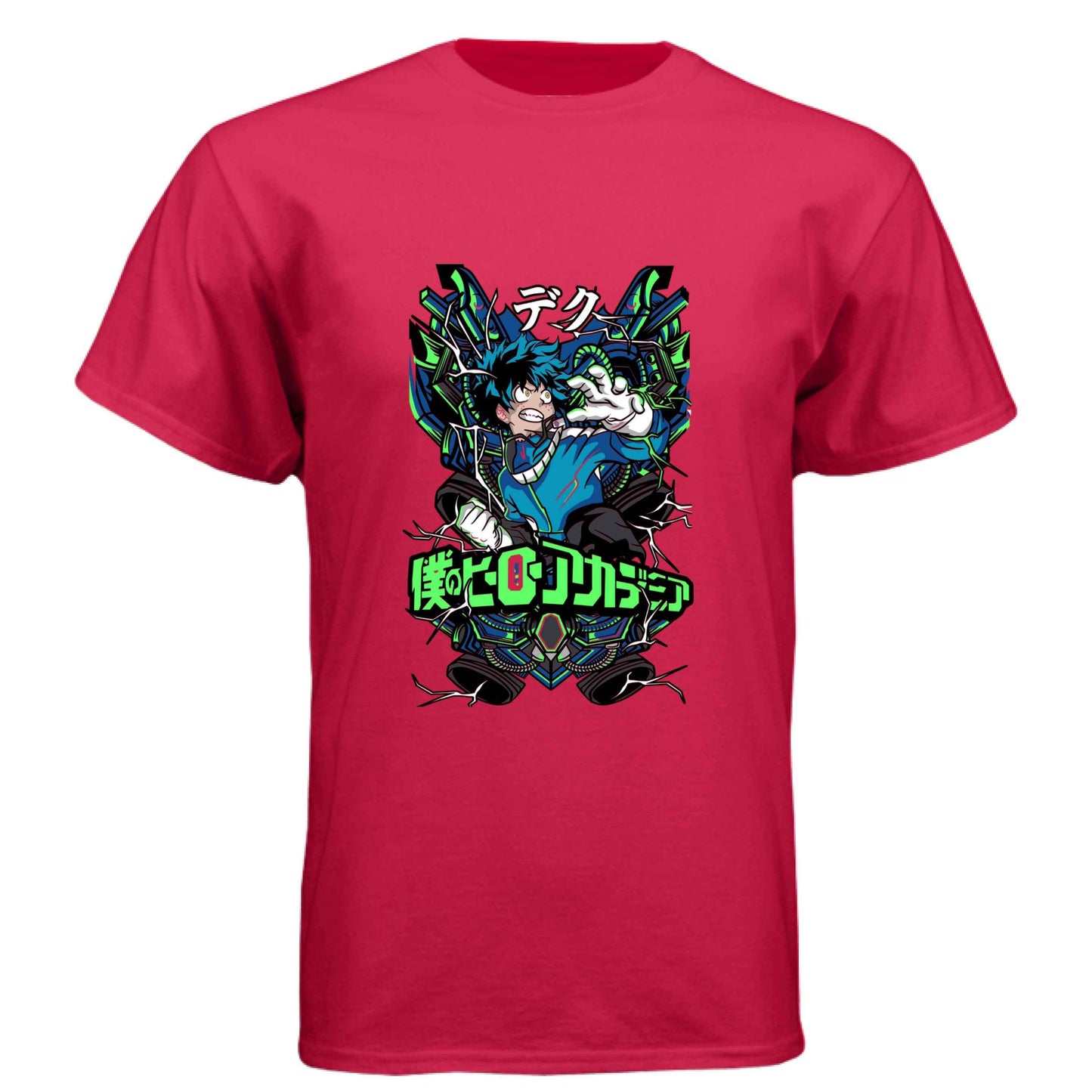 My Hero Academia Deku T-Shirt - Green Vine Energy Quirk Design | Premium Unisex Triblend Tee