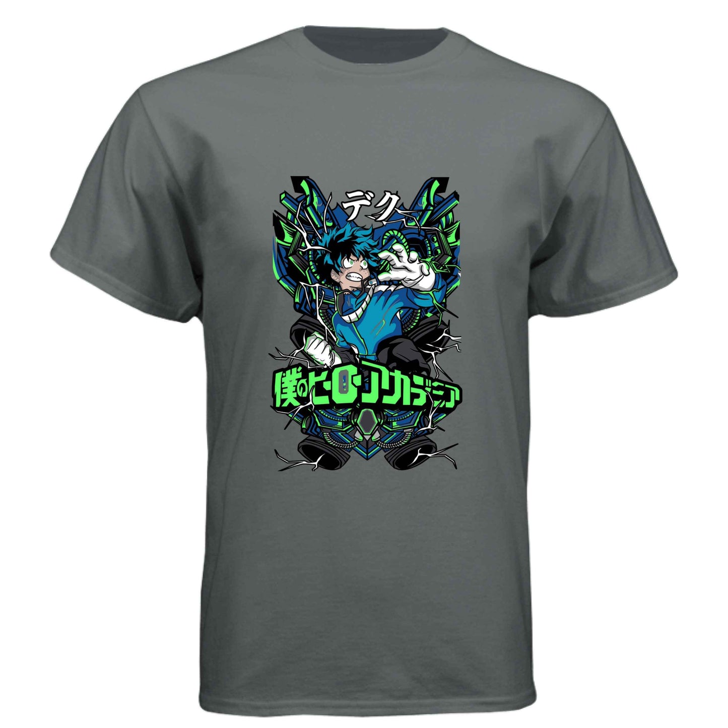 My Hero Academia Deku T-Shirt - Green Vine Energy Quirk Design | Premium Unisex Triblend Tee