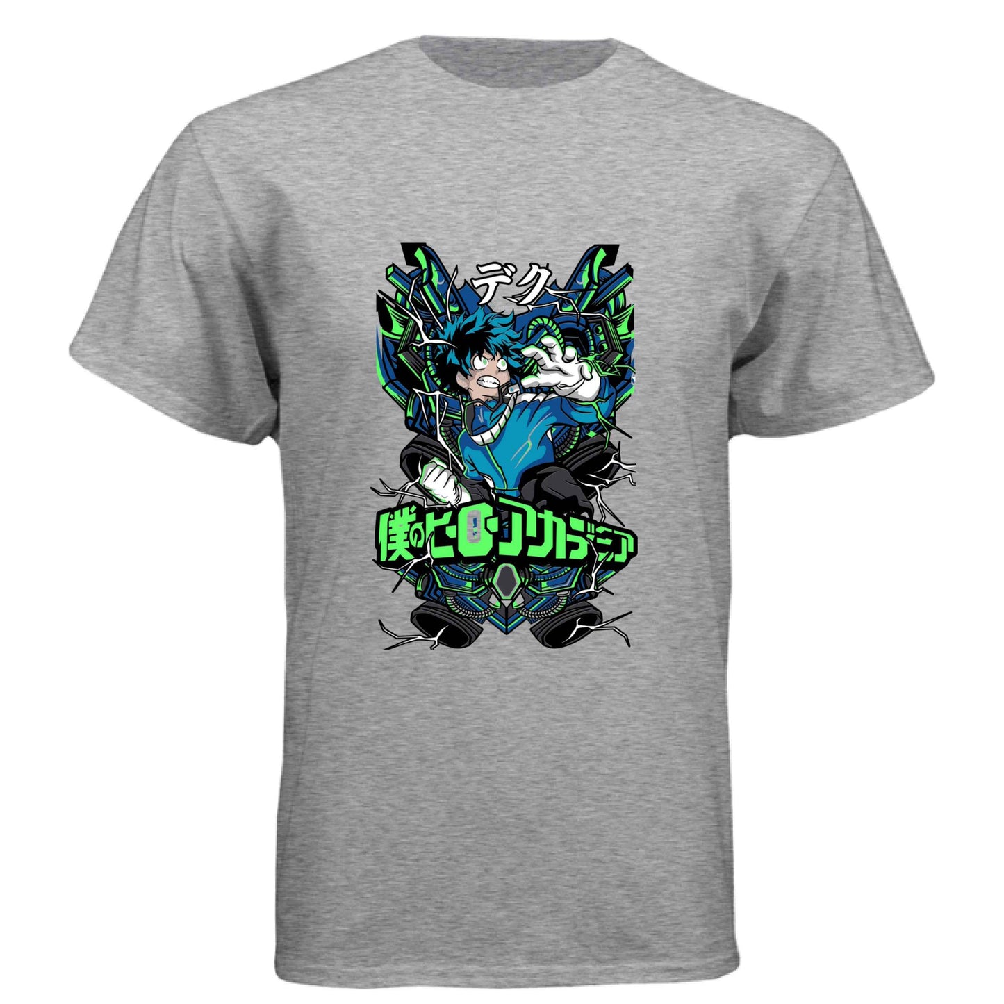 My Hero Academia Deku T-Shirt - Green Vine Energy Quirk Design | Premium Unisex Triblend Tee