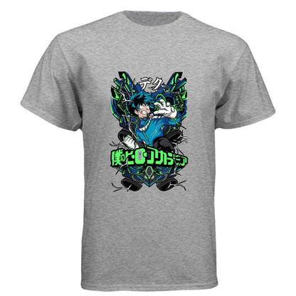 My Hero Academia Deku T-Shirt - Green Vine Energy Quirk Design | Premium Unisex Triblend Tee