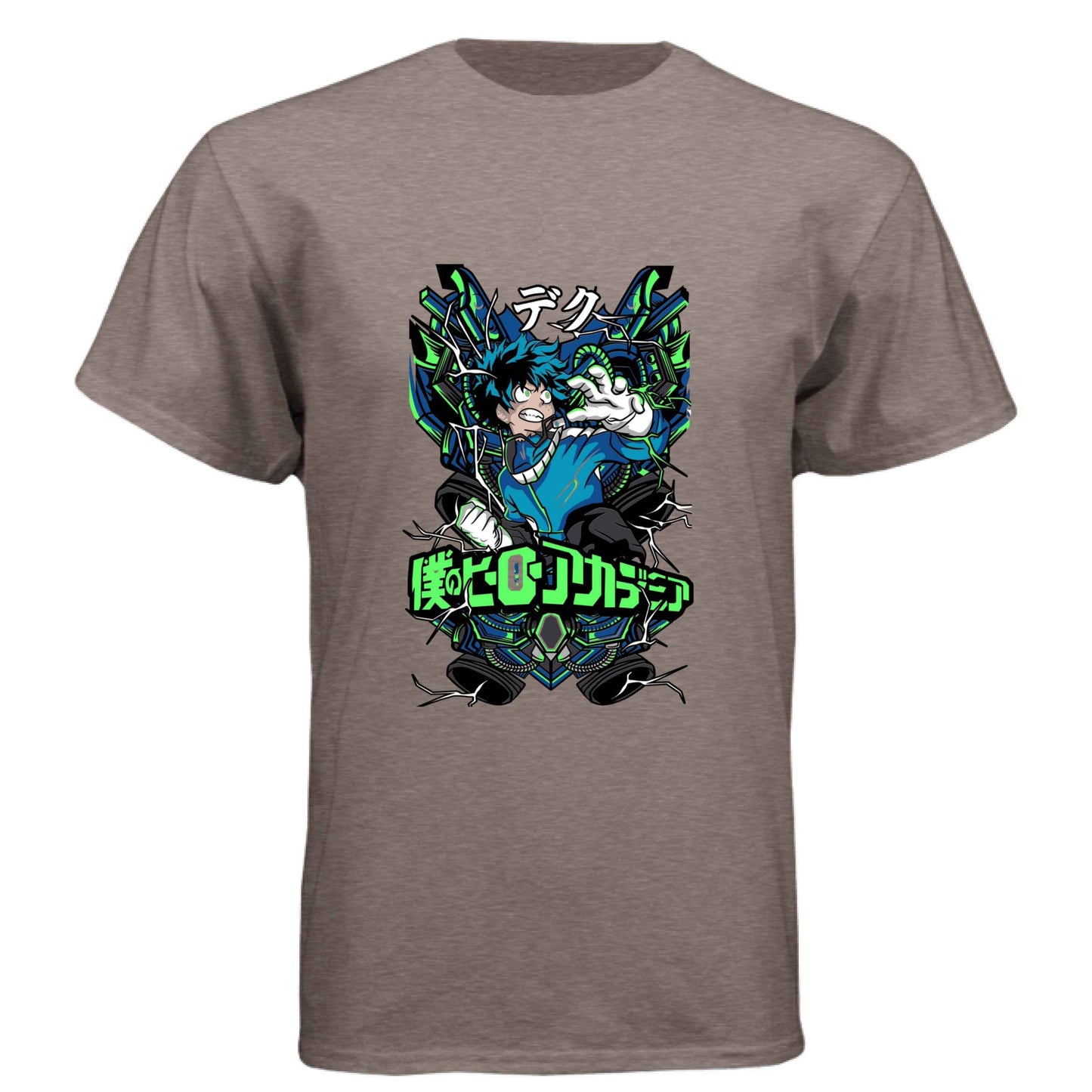 My Hero Academia Deku T-Shirt - Green Vine Energy Quirk Design | Premium Unisex Triblend Tee