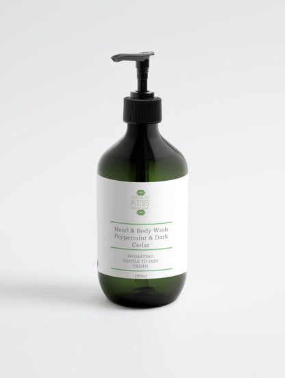 Hand & Body Wash with Peppermint & Dark Cedar | Hydrating Vegan Formula