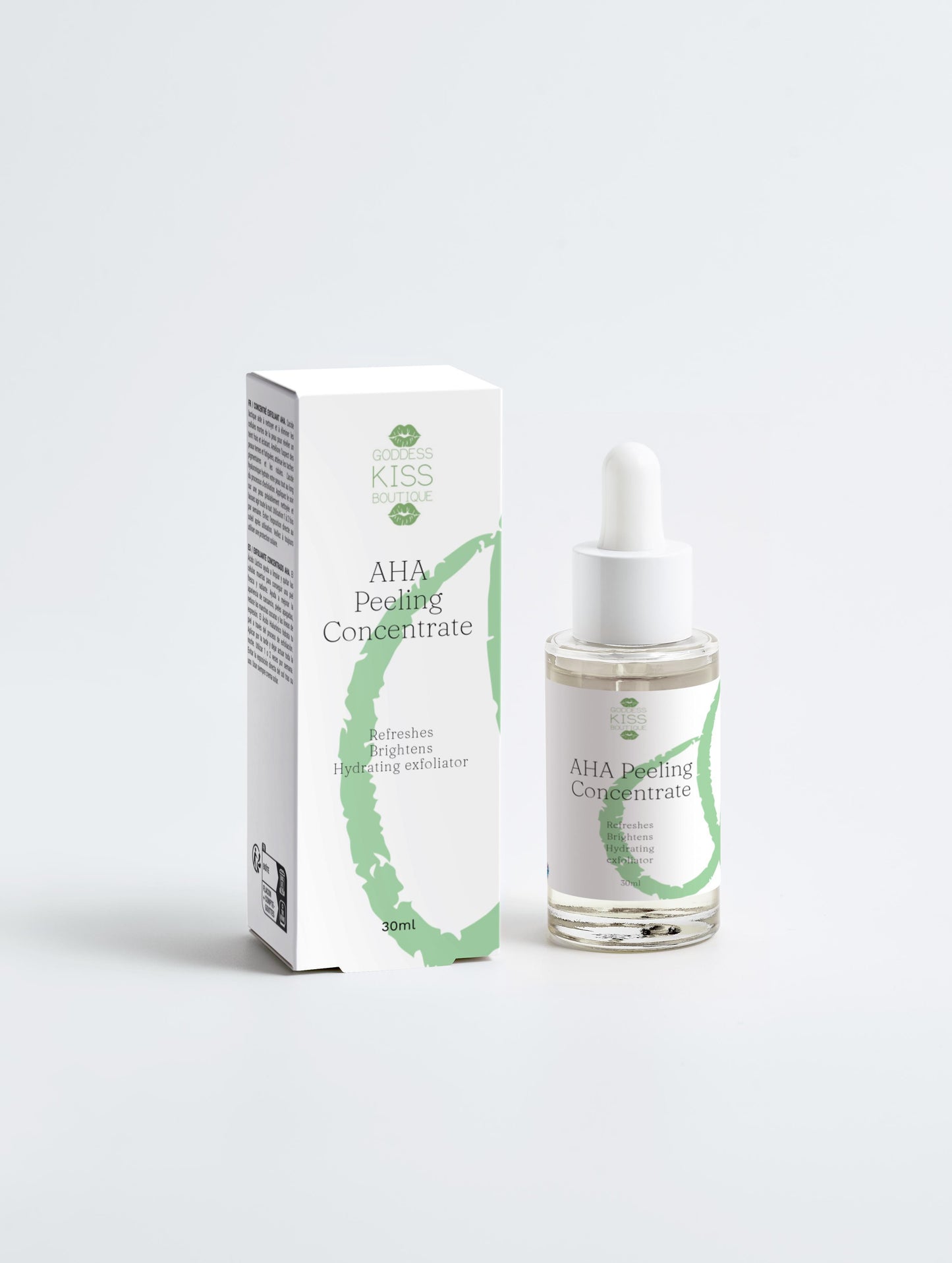 AHA Peeling Concentrate - AHA-Lactic 10% | Hyaluronic Acid 1% | Sage & White Tea | Radiance Boosting 